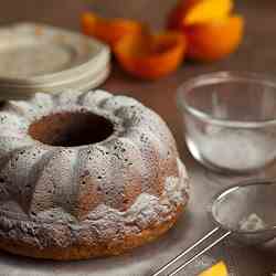 Persimmon spice cake