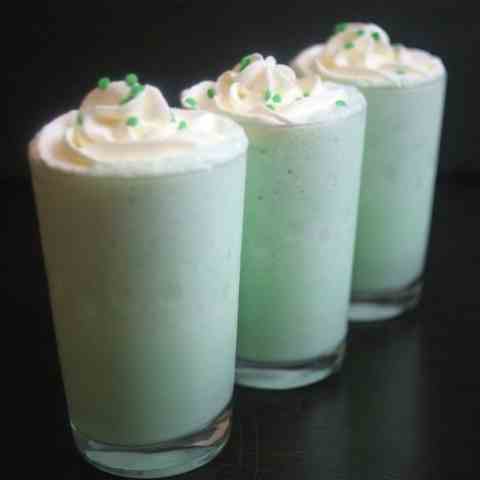 a boozy Shamrock Shake