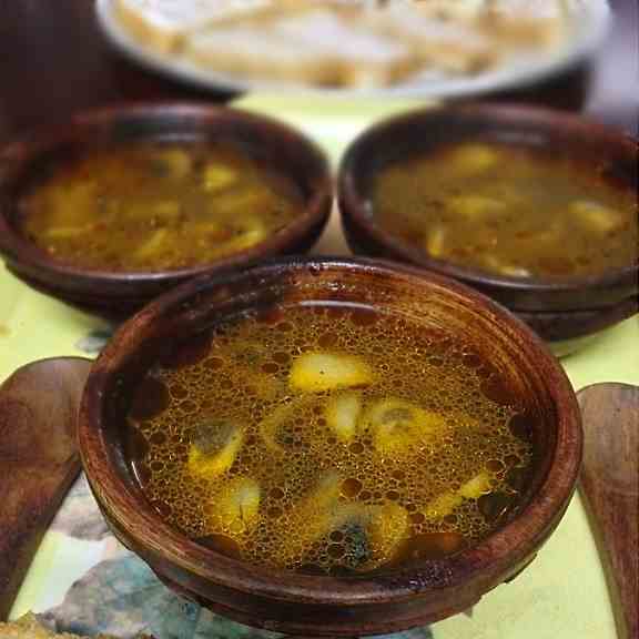 Garlic mushroom soup