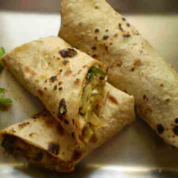 Vegetable Chapati Roll