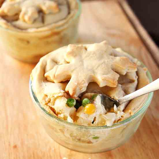 Individualized Chicken Pot Pies