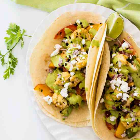 Spicy Grilled Cauliflower Tacos 