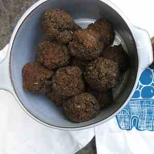 Chia Mushroom Meatballs