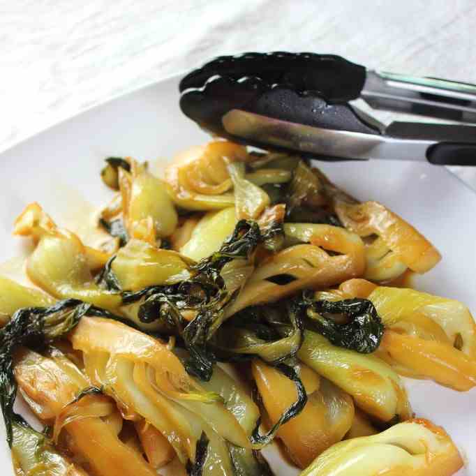 Sweet and Sour Baby Bok Choy