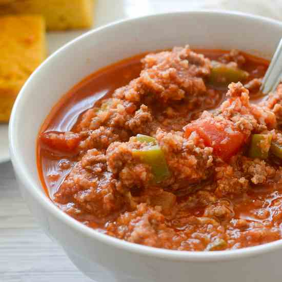 Paleo Stuffed Pepper Soup