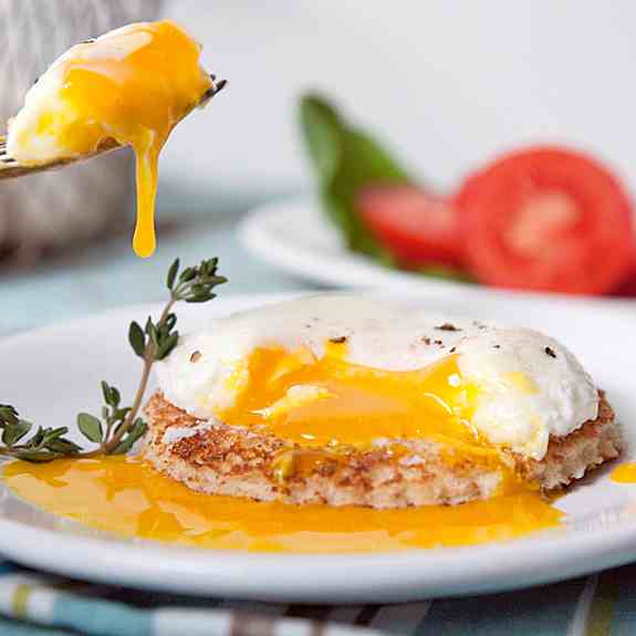 Perfectly Poached Egg with Fresh Thyme