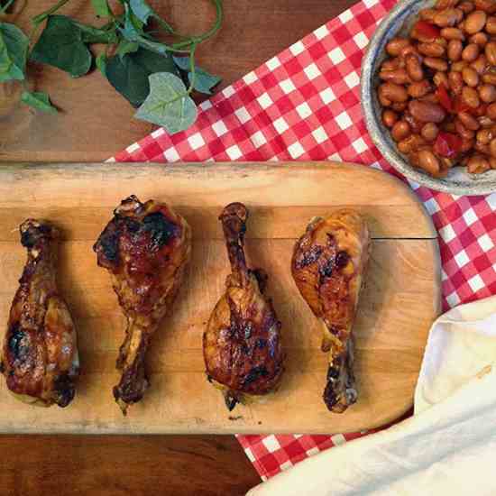 Roasted BBQ Drumsticks