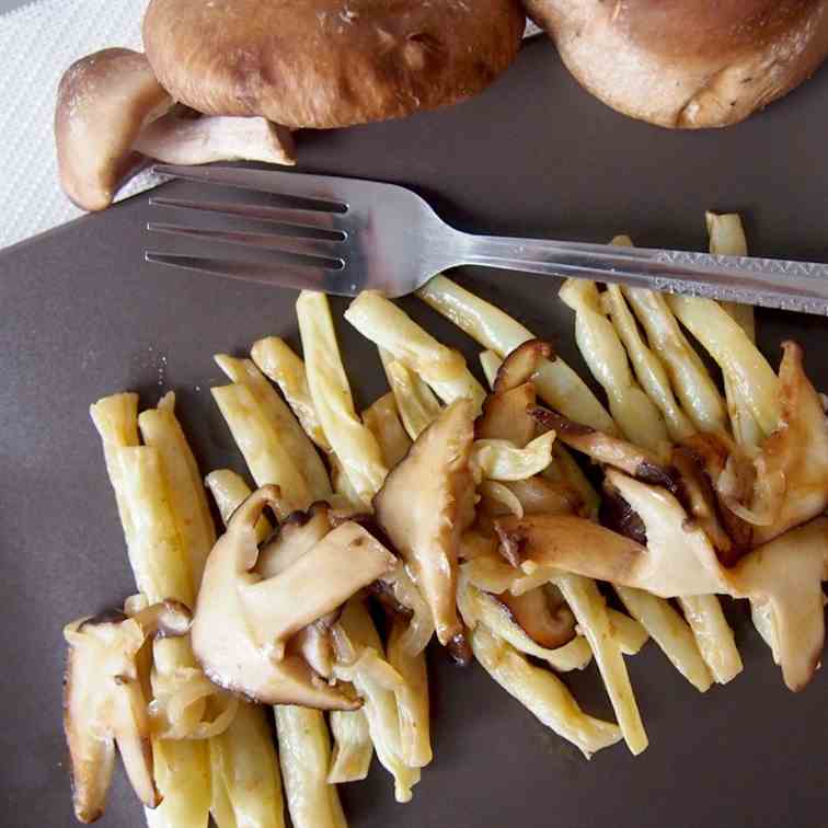 Beans with Shitake Mushrooms