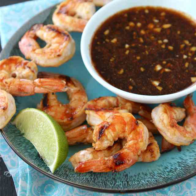 Sweet & Spicy Grilled Shrimp