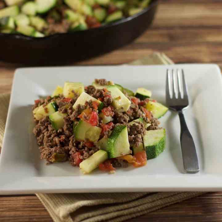 Mexican Zucchini and Beef