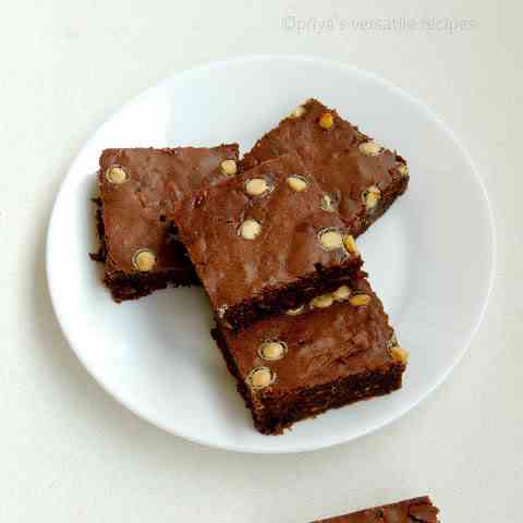 Double Chocolate Zucchini Brownies