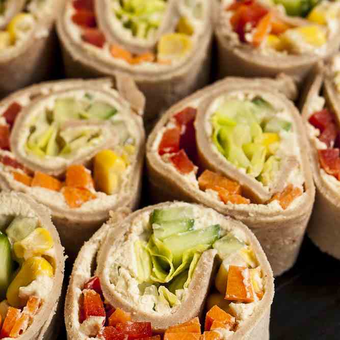 Cream Cheese Veggie Pinwheels