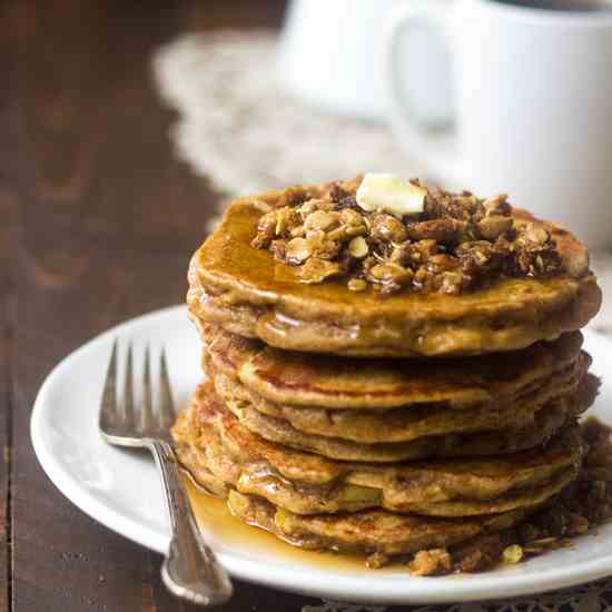 Whole Wheat Apple Pancakes