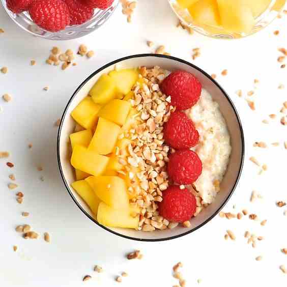 Almond Milk Porridge with Honey