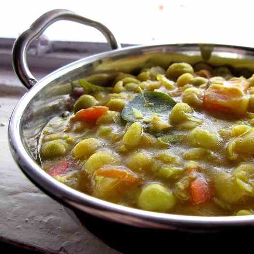 Green Peas with Onion