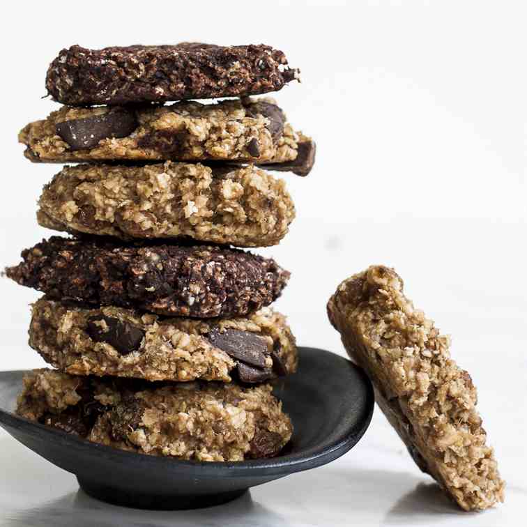 Banana Peanut Butter Oatmeal Cookies