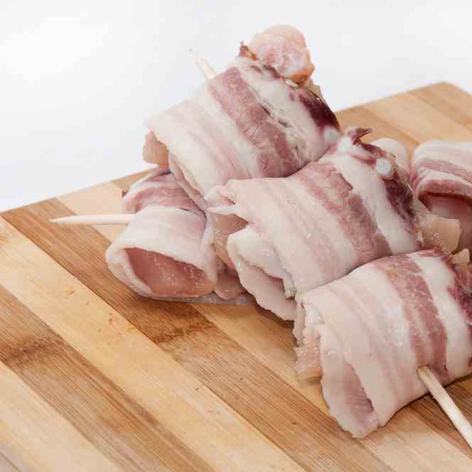 Air Fryer Chicken Wrapped In Bacon