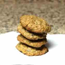 Oatmeal Coconut Cherry Chip Nut Cookies