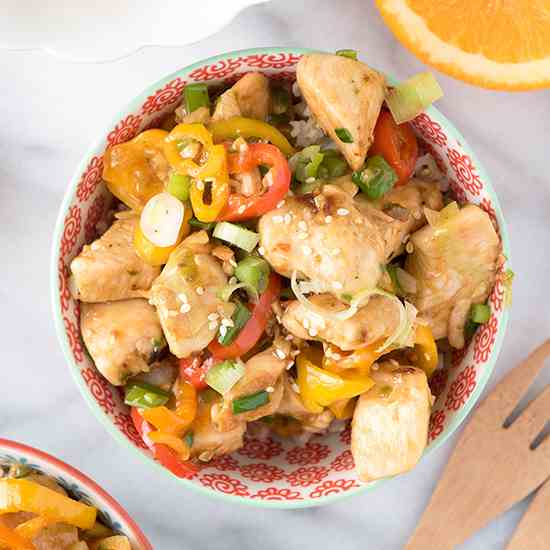 Spicy Ginger Chicken Stir Fry