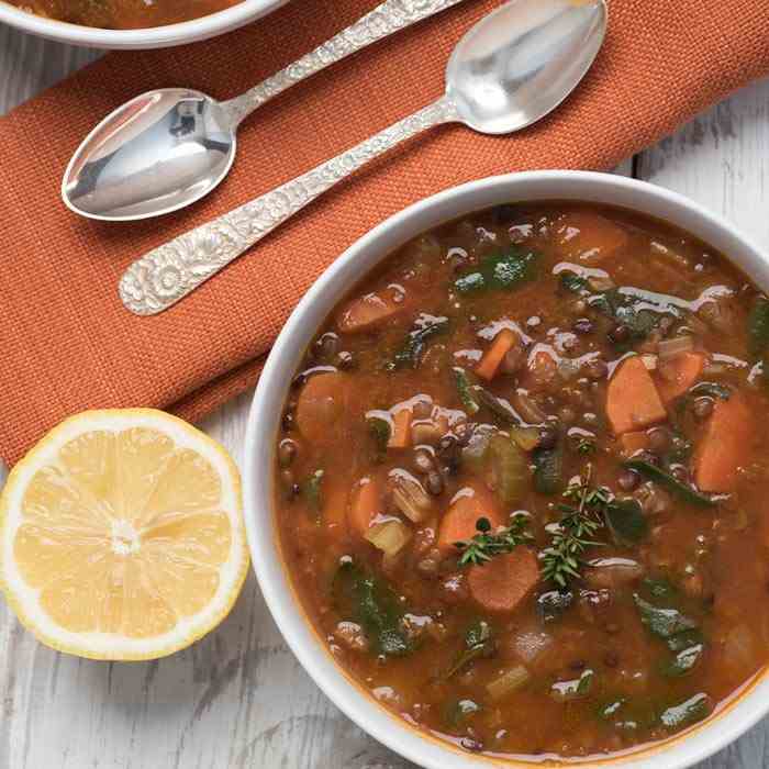 Lentil and Swiss Chard Soup