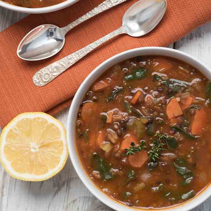 Lentil and Swiss Chard Soup