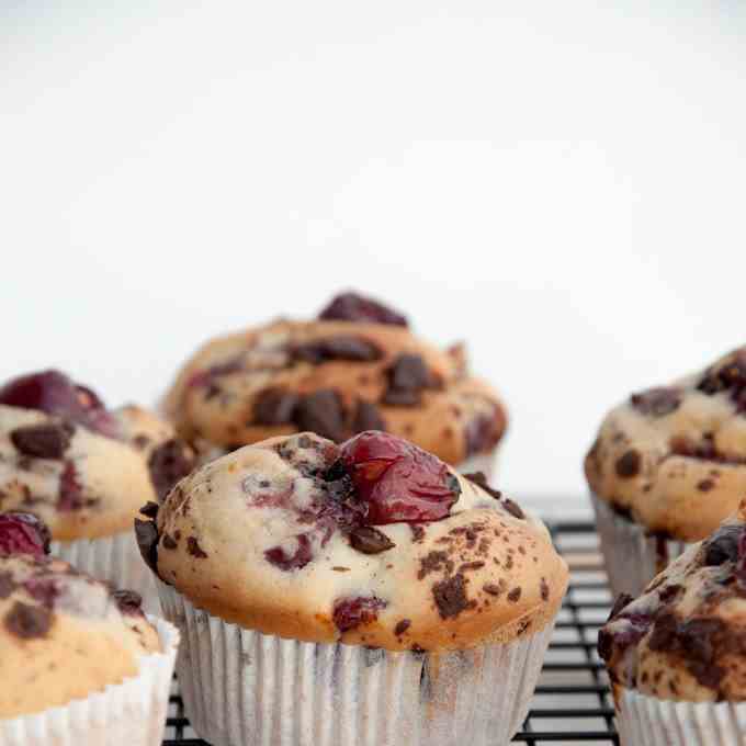 Cherry Chocolate Muffins