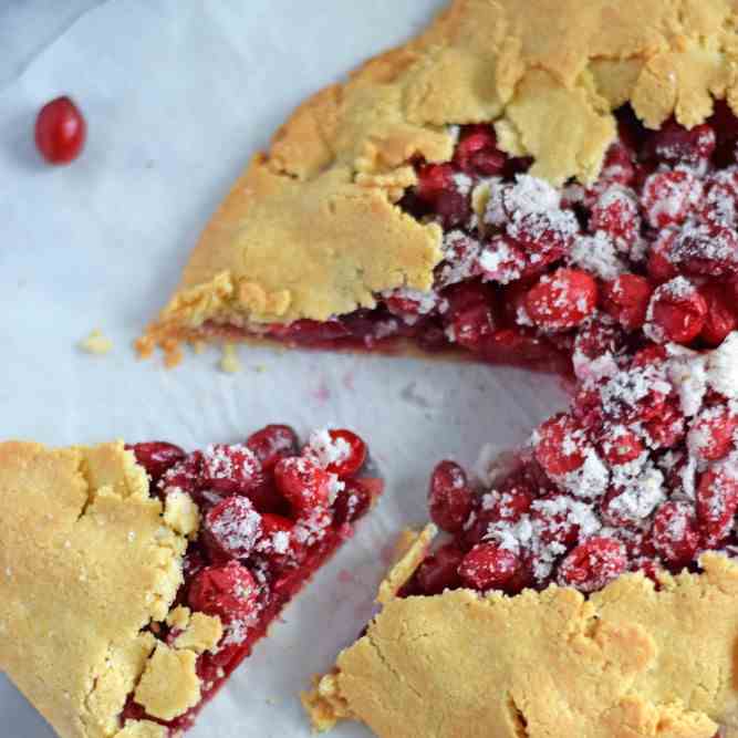 Gluten Free Cranberry Orange Tart