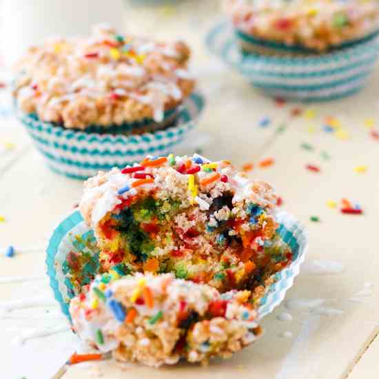 Birthday Cake Muffins