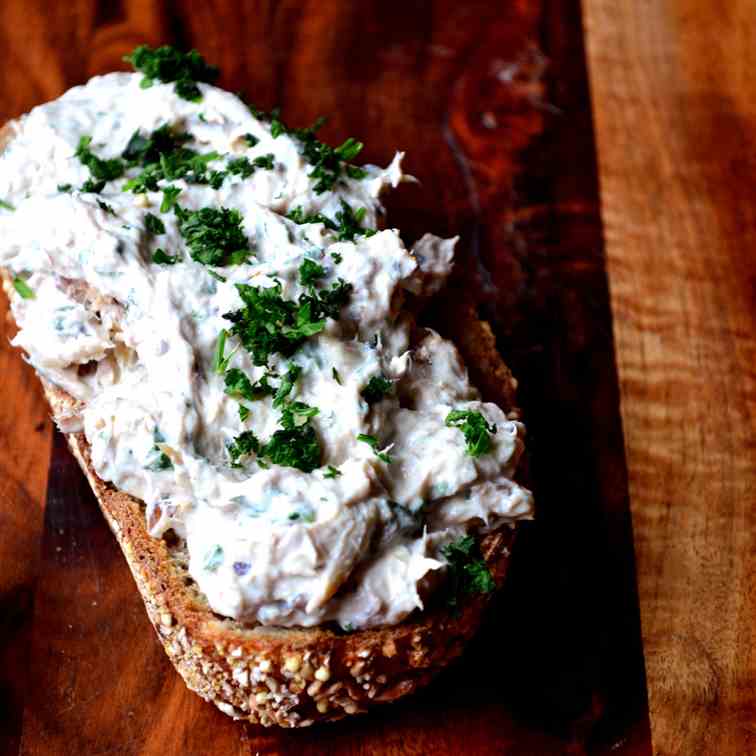 Smoked Mackerel on Sourdough Toast