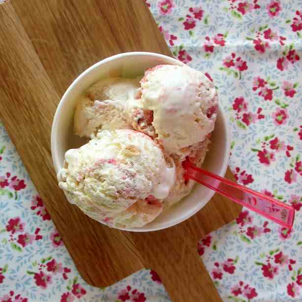 Strawberry Cookie ICe-Cream