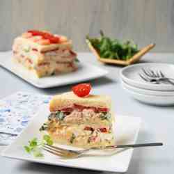 Tuna and shrimp cake