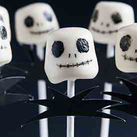 jack skellington marshmallow pops