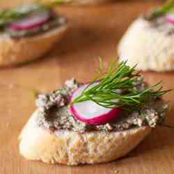 Beet Greens Crostini