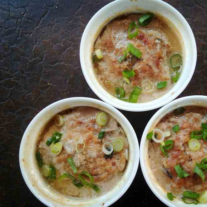 Chinese Style Meatloaf with Pickled Cucumb