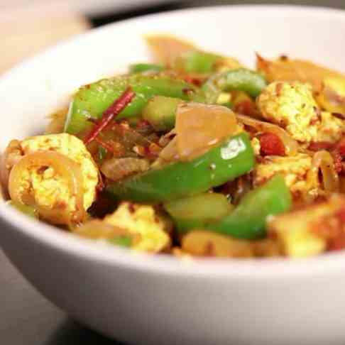 How To Make Veg Recipe- Paneer - Capsicum 