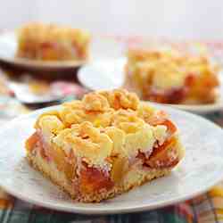 Peach Crumb Bars