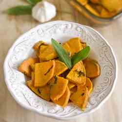 Roasted Sweet Potatoes with Sage