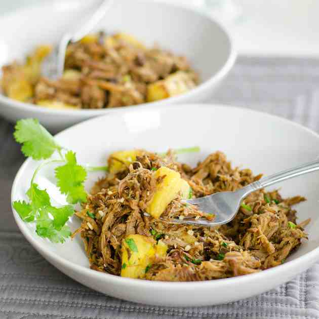 Juicy Pineapple Pulled Pork Stir-Fry