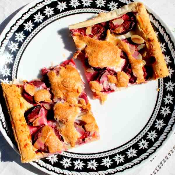 Swiss Prune Pie with Baiser