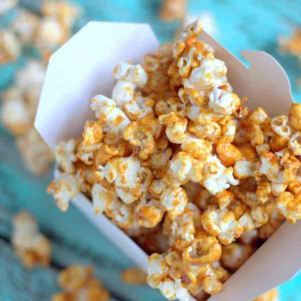 Coconut Maple Caramel Popcorn