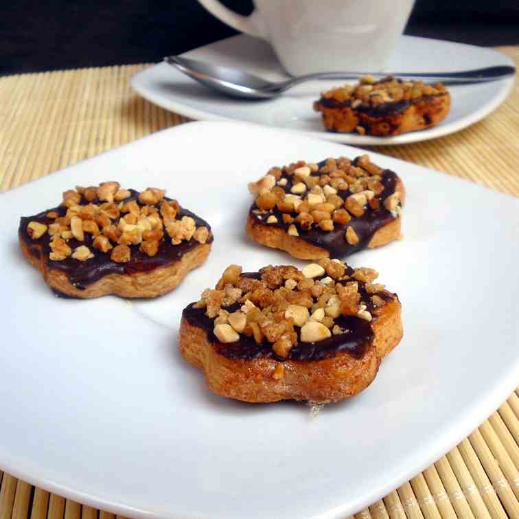 Almond cookies and chocolate