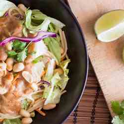 Pasta Salad with Peanut Butter Dressing