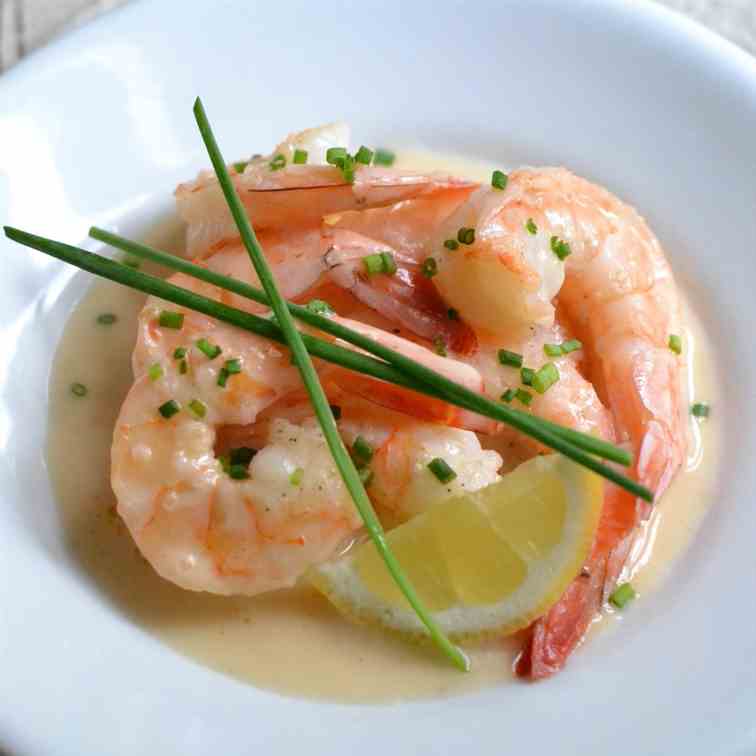 Shrimp With Lemon Beurre Blanc