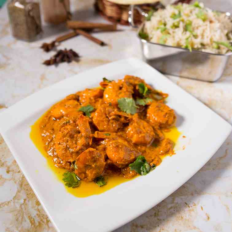 The Best Tandoori Prawns Masala