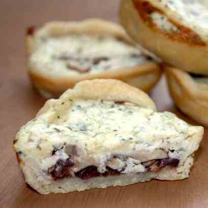 Mini Mushroom & Blue Cheese Pies