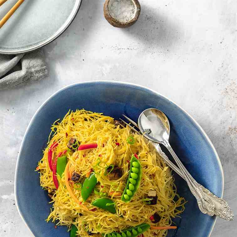 Singapore Noodles with Tofu