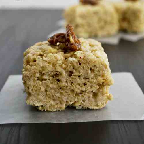 Butter Pecan Rice Krispy Treats