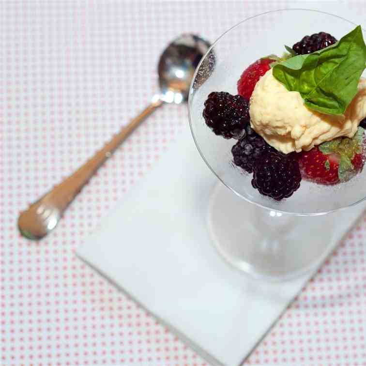 Berries with Orange Mascarpone Cream