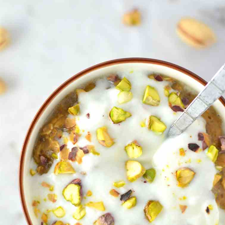 Pistachio Latte Oatmeal