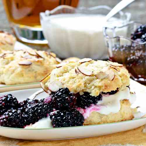 Blackberry Bourbon Shortcakes